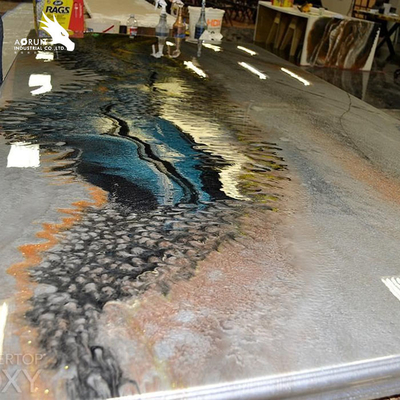 5cm-10cm Meja Kayu Epoxy Resin Defoaming Pencampuran Resin Dan Hardener Nat