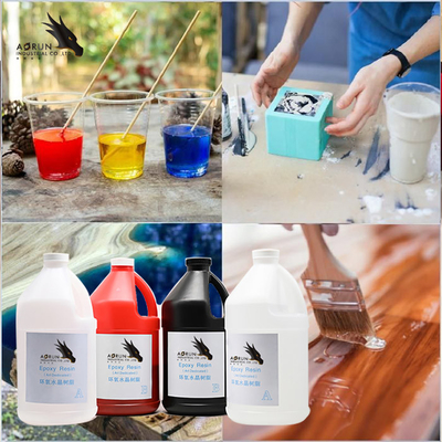 Grosir Transparan Clear Epoxy Resin Table Top Kayu Resina Epoxica Harga Liquid Epoxy Resin Manufacturers