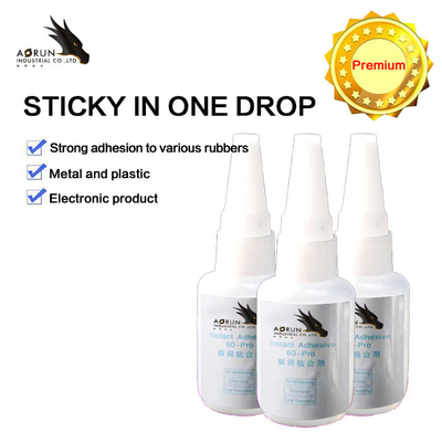Perekat Instan Cyanoacrylate Super Glue Tidak Berwarna Untuk Plastik