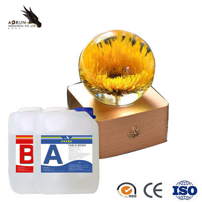 Cepat Sembuh Dua Bagian Epoxy Resin Clear Liquid Crystal Casting Kit Art Resin River Table Top