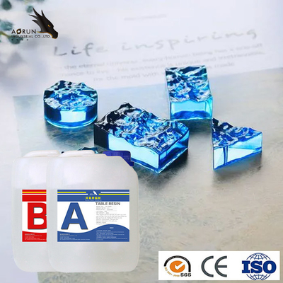 Cepat Sembuh Dua Bagian Epoxy Resin Clear Liquid Crystal Casting Kit Art Resin River Table Top