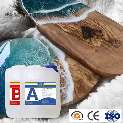 AB Glue Clear High Gloss Epoxy Clear Coat 2: 1 Lukisan Kerajinan Tangan AB