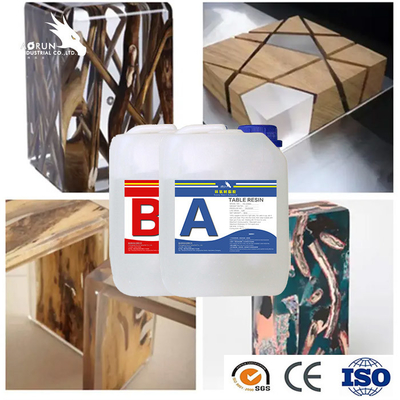 Meja Kayu Art Epoxy Resin Filler AB Fast Curing Clear Epoxy Resin