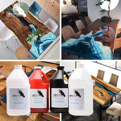 Dua Bagian Clear Epoxy Resin Untuk Epoxy Countertops Diy Clear Liquid Epoxy Resin Wood