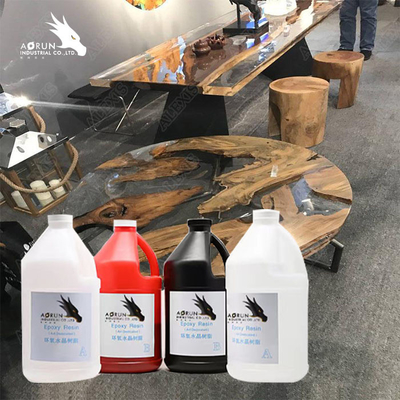 Rasio Pencampuran 1:1 Epoxy Resin AB Lem Untuk Meja Kayu Dan Kerajinan Pembuatan Meja DIY