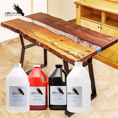 Organik 1:1 AB Countertop Epoxy Resin Coating Tidak Berwarna Cerah Di Permukaan