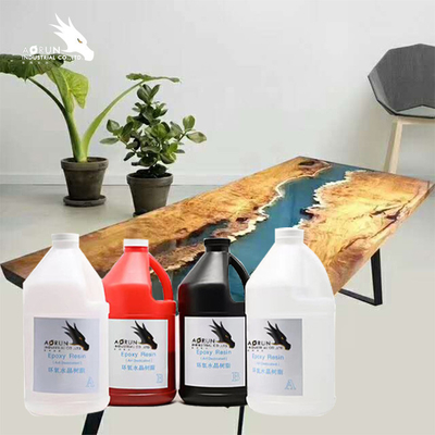 Organik 1:1 AB Countertop Epoxy Resin Coating Tidak Berwarna Cerah Di Permukaan