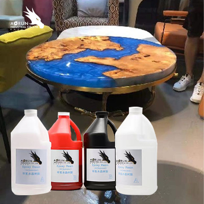 2: 1 AB Countertop Epoxy Resin Transparan bening Untuk Konstruksi