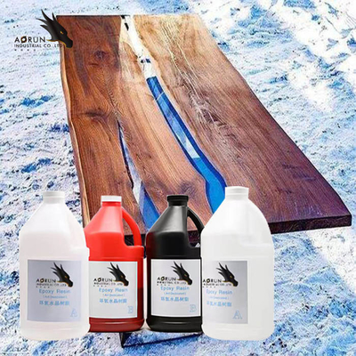 2: 1 AB Countertop Epoxy Resin Transparan bening Untuk Konstruksi