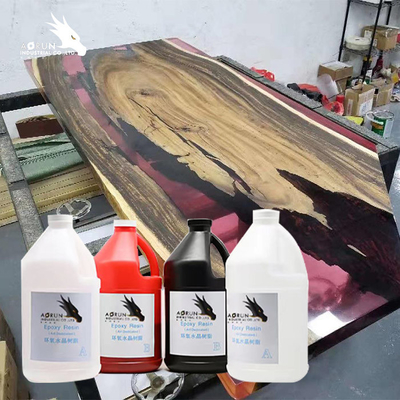 2: 1 AB Countertop Epoxy Resin Transparan bening Untuk Konstruksi