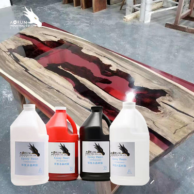 1:1 AB Countertop Epoxy Resin Tidak Berwarna Untuk Kerajinan Perhiasan Casing Ponsel
