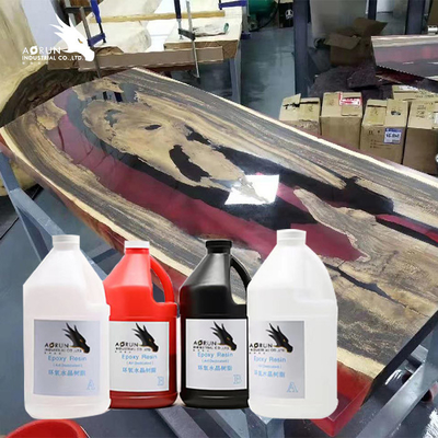 1:1 AB Countertop Epoxy Resin Tidak Berwarna Untuk Kerajinan Perhiasan Casing Ponsel