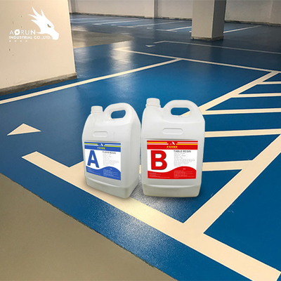 VOC Gratis Eco Friendly Epoxy Resin Coating Beton Lantai Garasi Lukisan