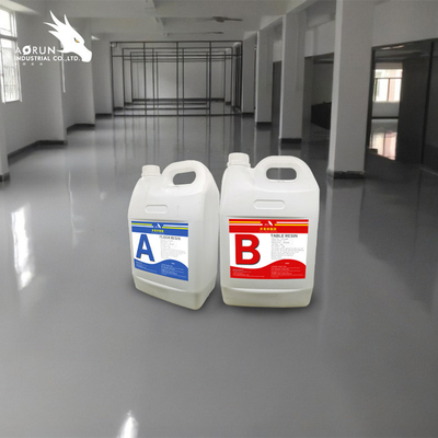 Kaca Cair Tidak Berbau Dalam Tuang Cat Lantai Epoxy 3D Lantai Stiker Epoxy Lantai Resin