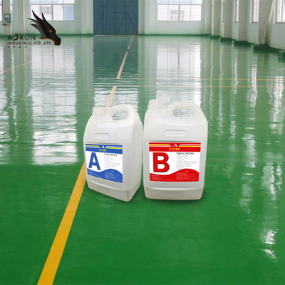 Kaca Cair Tidak Berbau Dalam Tuang Cat Lantai Epoxy 3D Lantai Stiker Epoxy Lantai Resin
