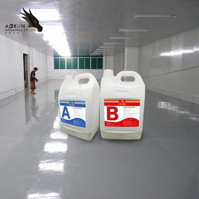 Kaca Cair Tidak Berbau Dalam Tuang Cat Lantai Epoxy 3D Lantai Stiker Epoxy Lantai Resin