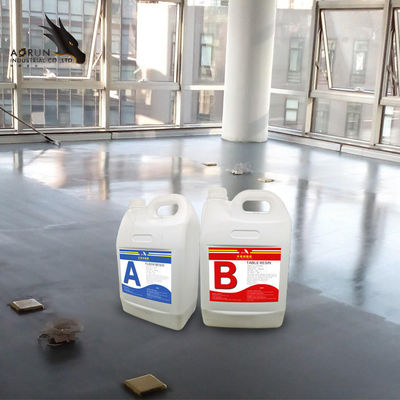 AB 2:1 Glossy Epoxy Floor Resin Liquid Coating Cat Epoxy Berbasis Air