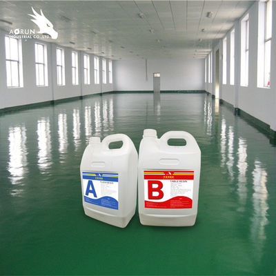 AB 2:1 Glossy Epoxy Floor Resin Liquid Coating Cat Epoxy Berbasis Air