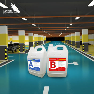 AB 2:1 Glossy Epoxy Floor Resin Liquid Coating Cat Epoxy Berbasis Air