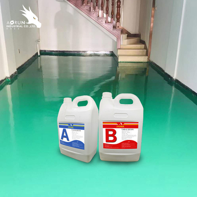 Tahan Gores Self Leveling Epoxy Resin 90D Hardness Untuk Penyegelan Permukaan Lantai