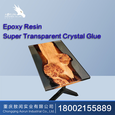 Crystal Clear Epoxy Resin Table Art Hardener Kayu AB Lem