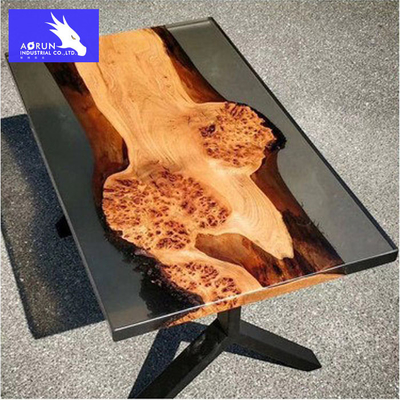 Crystal Clear Epoxy Resin Table Art Hardener Kayu AB Lem