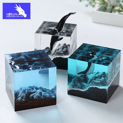 Liquid Epoxy Resin AB Lem DIY Buatan Tangan Tinggi Transparan