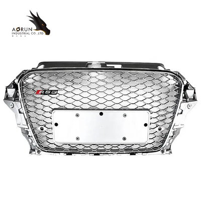 Grille Mobil Bahan ABS Untuk Audi A3 8V RS3 Kualitas Tinggi Bumper Depan Grille Bingkai Hitam Otomotif