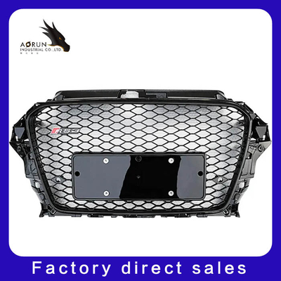 Grille Mobil Bahan ABS Untuk Audi A3 8V RS3 Kualitas Tinggi Bumper Depan Grille Bingkai Hitam Otomotif