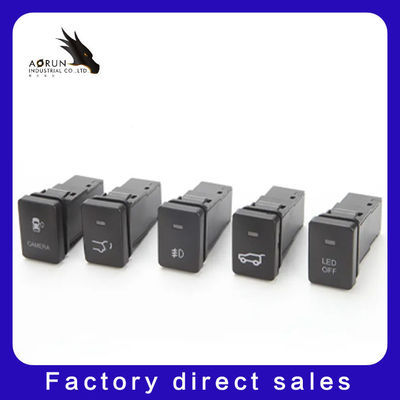 Merek Aorun 12V Berbagai Simbol LED Light Bar Saklar Tombol Tekan Toyota Switch Saklar Kontrol Pusat Mobil