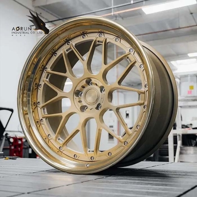 Grosir Bronze Polished Lip Forged Wheels 17/18/19/20 Inch Alloy Wheels China
