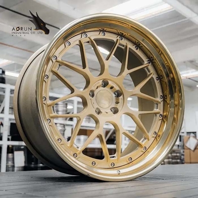 Grosir Bronze Polished Lip Forged Wheels 17/18/19/20 Inch Alloy Wheels China