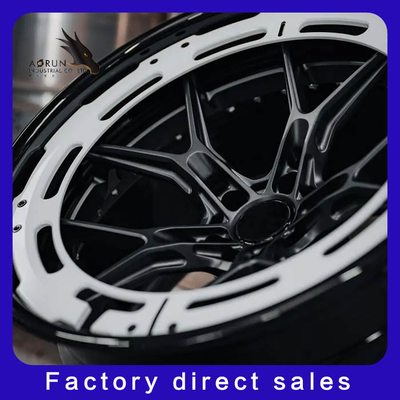 Disesuaikan 2 Piece Super Deep Concave Brushed Bronze Polished Lip Forged Wheels