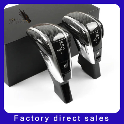 Premium Interior Mobil Serat Karbon Gear Handle Mobil Tombol Shift untuk Porsche Cayenne 2018-2022 Panamera 2017-2022