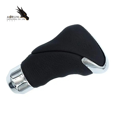Auto Kulit Mobil Manual/Otomatis Knob Gear Shift Kepala Shifter Tuas Tongkat Hitam