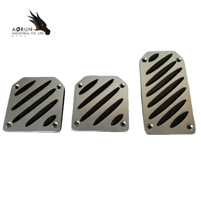 Terima Custom Murah Kualitas Bagus Aluminium Alloy Non-Skid Pedal Pad Accelerator Foot Pedal For Universal Car