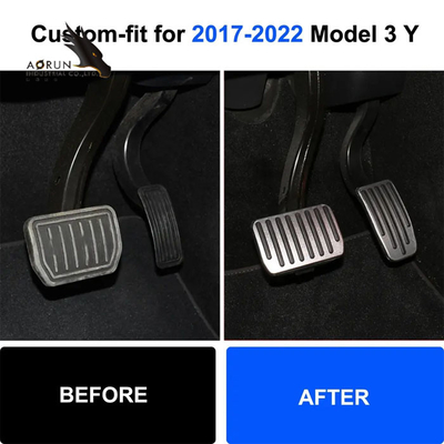 Kinerja Pedal Gas Rem Untuk Tesla Model 3/Y -2022 Pedal Kaki Bantalan 2Pcs Aksesoris Mobil