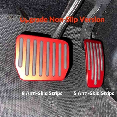 Foot Pedal Pads Set Untuk Tesla Model 3 Model Y Non-Slip Performance Aluminium Aksesoris Mobil