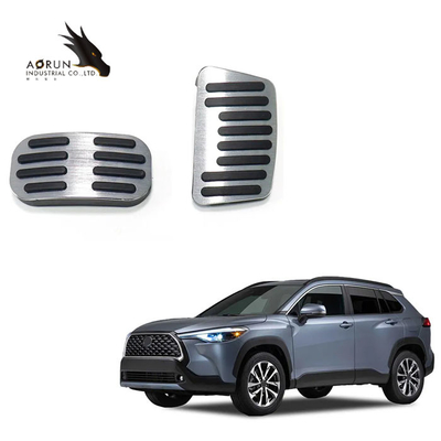 Aksesoris Mobil Non-Slip Set 2 Accelerator Brake Rest Pedal Untuk Toyota Corolla Cross