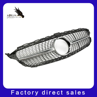 Mobil Depan Bumper Grille Grill Untuk Mercedes Benz C Class W205 2014-2018 Diamond Style Balap Pemanggang