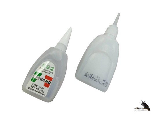 Karet Plastik Cyanoacrylate Super Glue OEM Komponen Tunggal