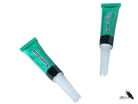 Karet Plastik Cyanoacrylate Super Glue OEM Komponen Tunggal