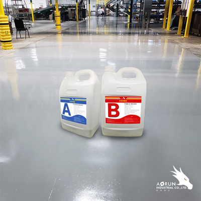 AB 4:1 Epoxy Floor Resin Coating Water Based Epoxy Resin Fast Curing