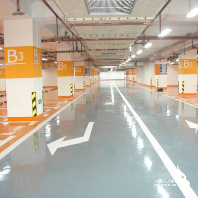 Kaca Cair Tahan Air 2 Bagian Stiker Lantai Epoxy 3D Tahan Benturan