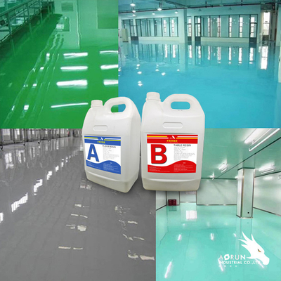 Tidak Ada Gelembung Lantai 3D Epoxy Resin Gratis Leveling Lantai Beton Transparan